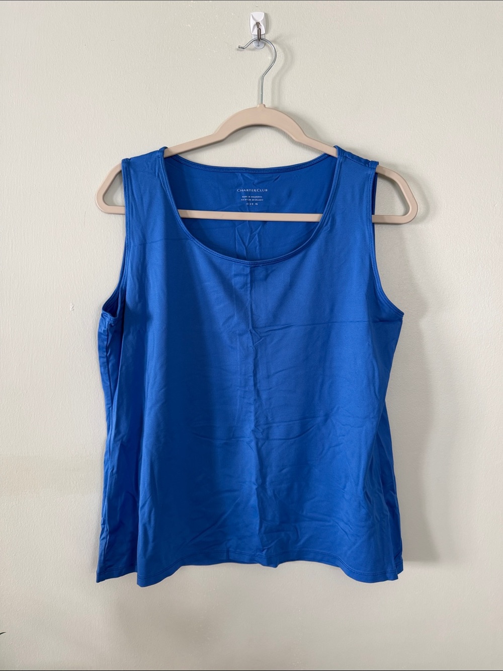 Charter Club Royal Blue Scoop Neck Tank Top